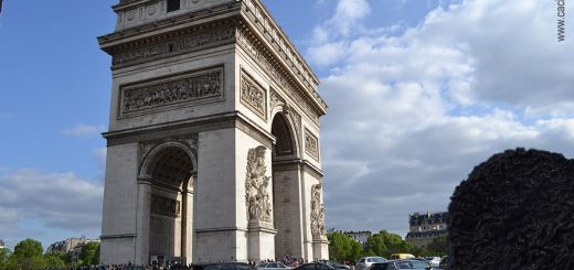 caciula напротив Парижской Триумфальной Арки